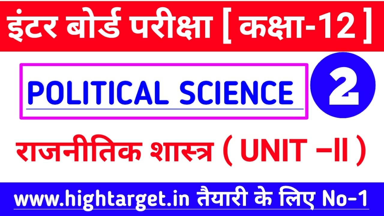 class 12th political science objective question 2021- राजनीतिक शास्त्र