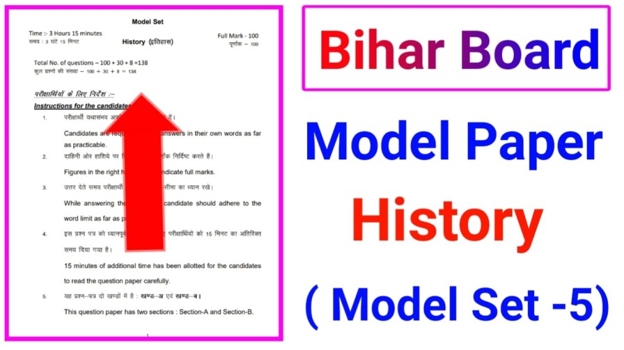 Class 12th Bihar Board History Model Paper