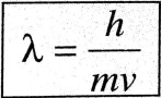 Hence the wavelength linked with the particle is