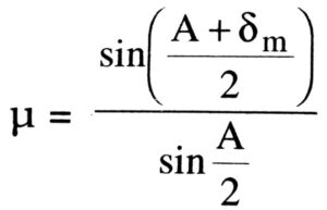 What do you mean by minimum deviation of a prism