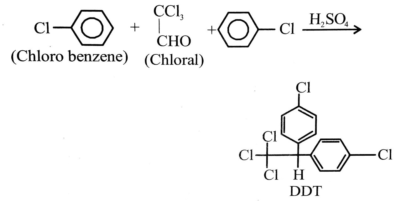 It is manufactured by the conden sation of chlorobenzene