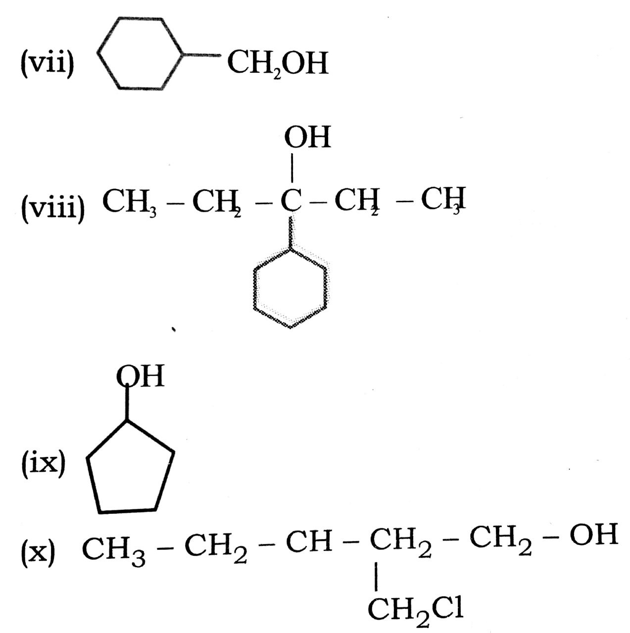 Write IUPAC names of the following compounds :