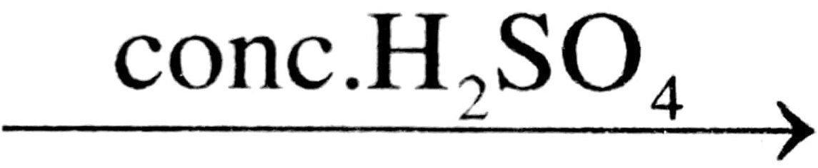 From the reaction between alcohol and conc