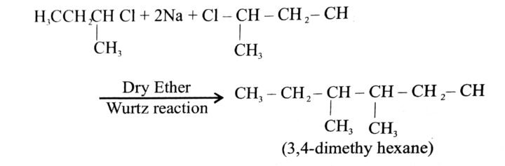 2-क्लोरोब्यूटेनसे 2, 4-डाइमेथिलहेक्सेन